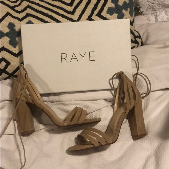 RAYE Shoes - Brand new Raye tan suede heels RAYE Shoes - Brand new Raye tan suede heels